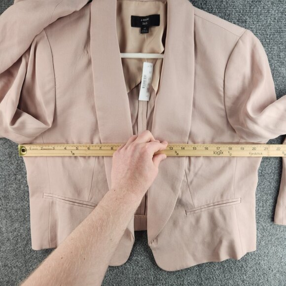 NWD J Crew 365 Women 16 Pink Blazer Long Sleeve Lyocell Shell Polyester Lined - Picture 9 of 14